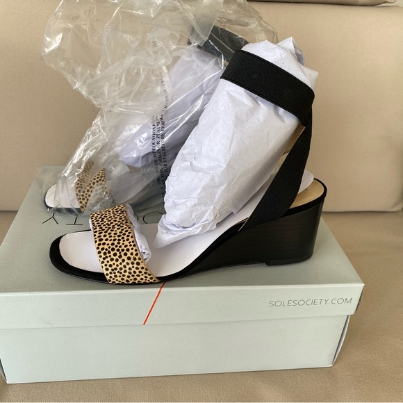 NEW - Sole Society Wedge Kiah Sandal - Picture 6 of 11